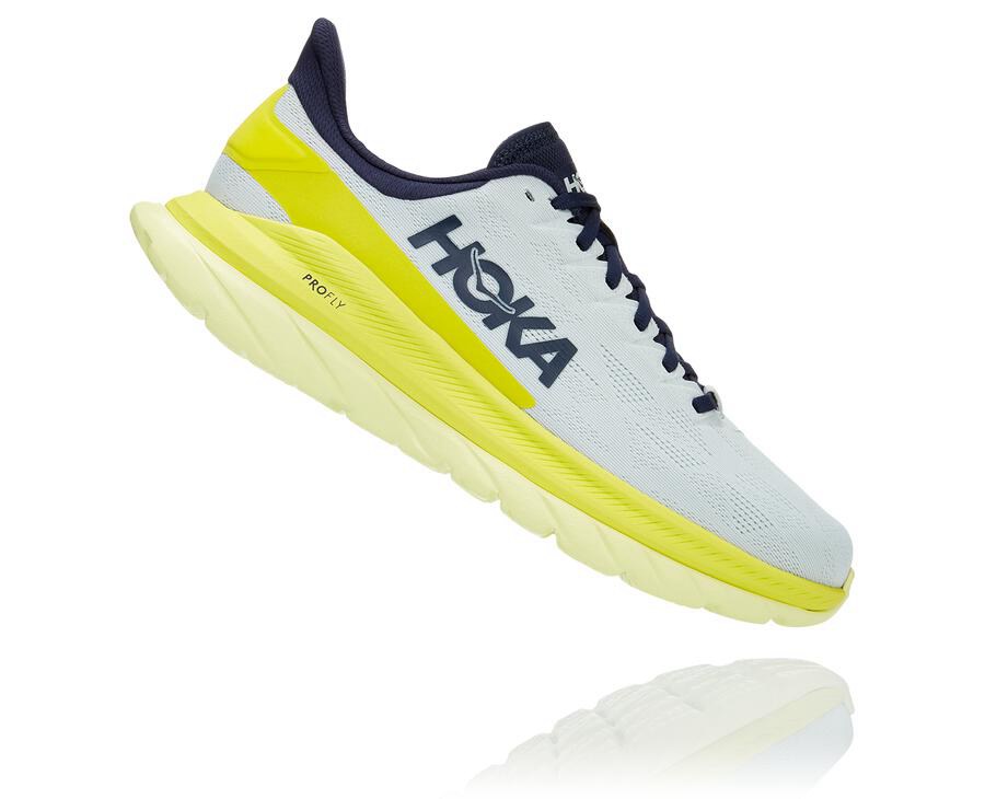 Hoka One One Løbesko Herre - Mach 4 - Hvide - 970864PDM